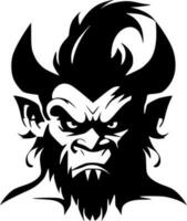 Beast, Black and White Vector illustration