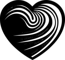 Love Heart - Minimalist and Flat Logo - Vector illustration
