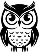 Owl - Minimalist and Flat Logo - Vector illustration