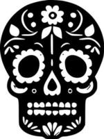 Sugar Skull, Minimalist and Simple Silhouette - Vector illustration