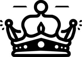 Coronation, Black and White Vector illustration