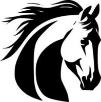 caballo - minimalista y plano logo - vector ilustración