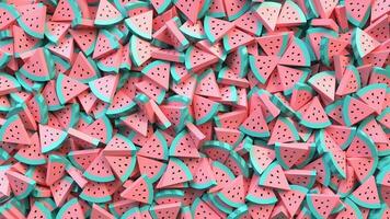 Heap of watermelon slices abstract background photo