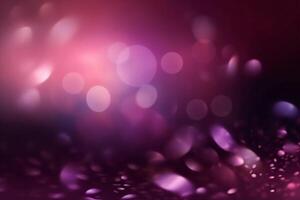 A blurred purple light, pink light abstract background with bokeh glow, Illustration. photo