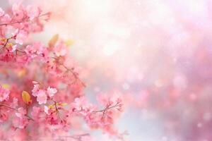 Spring background soft dramy lights. photo