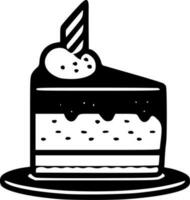 Cake, Minimalist and Simple Silhouette - Vector illustration