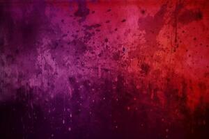 Aged effect overlay. Old film texture. Purple red gradient background with dust scratches. photo