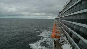 November 16, 2017. North Atlantic Ocean. Queen Mary 2 Transatlantic Cruise Ship. Southampton, UK to New York City, USA. video