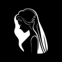 Bridal, Black and White Vector illustration