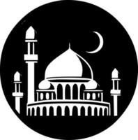 islam, negro y blanco vector ilustración