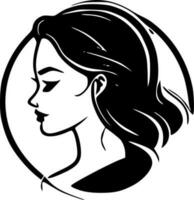 Woman, Minimalist and Simple Silhouette - Vector illustration