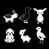 bebé animales - alto calidad vector logo - vector ilustración ideal para camiseta gráfico