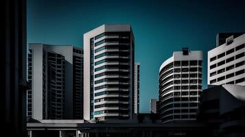 Minimalistic professional architecture photograpy. photo