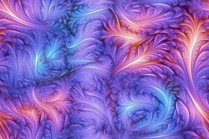 Fractal art, light, cool colors, photo