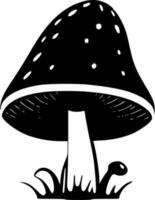 Mushroom, Minimalist and Simple Silhouette - Vector illustration