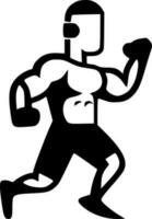 Fitness, Minimalist and Simple Silhouette - Vector illustration