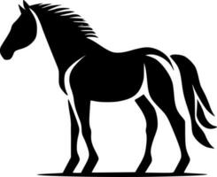 Horse, Minimalist and Simple Silhouette - Vector illustration