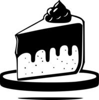 Cake, Minimalist and Simple Silhouette - Vector illustration