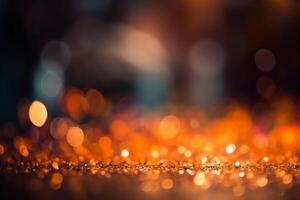 Blurred bokeh background bright blaze. photo