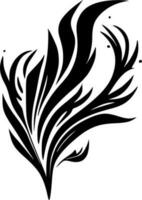 Flourish, Black and White Vector illustration