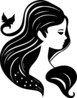 Mermaid - Minimalist and Flat Logo - Vector illustration