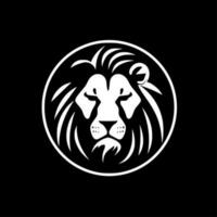 Lion - Black and White Isolated Icon - Vector illustration