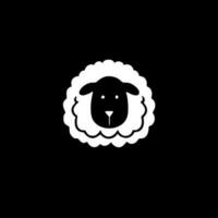 oveja - minimalista y plano logo - vector ilustración