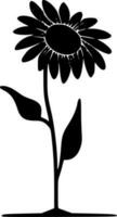 Flower, Minimalist and Simple Silhouette - Vector illustration