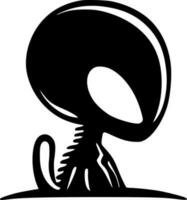 extraterrestre, minimalista y sencillo silueta - vector ilustración