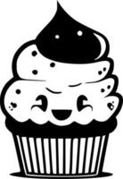 Cupcake - Minimalist and Flat Logo - Vector illustration