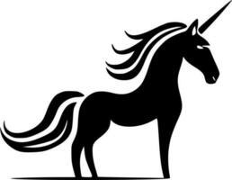 unicornios - minimalista y plano logo - vector ilustración