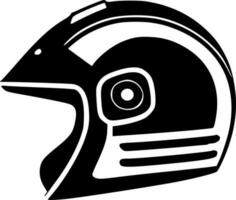 Helmet - Black and White Isolated Icon - Vector illustration