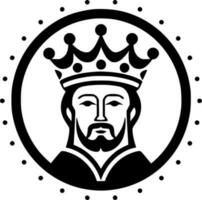 Coronation - Black and White Isolated Icon - Vector illustration