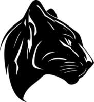 Panther, Minimalist and Simple Silhouette - Vector illustration