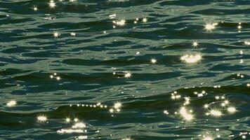 The Sun Glitter over the Sparkle Shimmering Surface of the Sea Footage. video