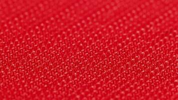 close-up macro view of red velcro surface with micro hooks video