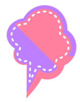 bubble speech label png