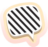 bubble speech label png