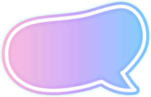 bubble speech label png