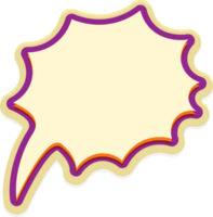 bubble speech label png