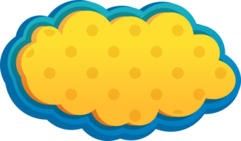 bubble speech label png