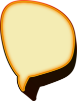 bubble speech label png