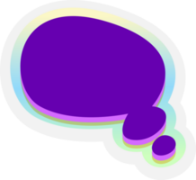 bubble speech label png