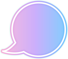 bubble speech label png