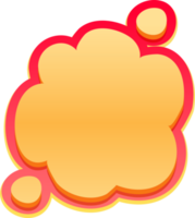 bubble speech label png