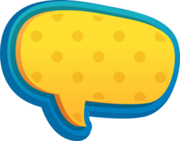 bubble speech label png