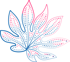 hand draw leaf png