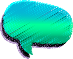 bubble speech label png