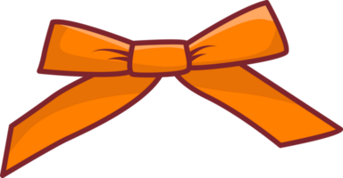 ribbon orange cartoon png