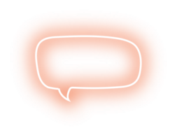 Neon- Blase Rede Etikette png